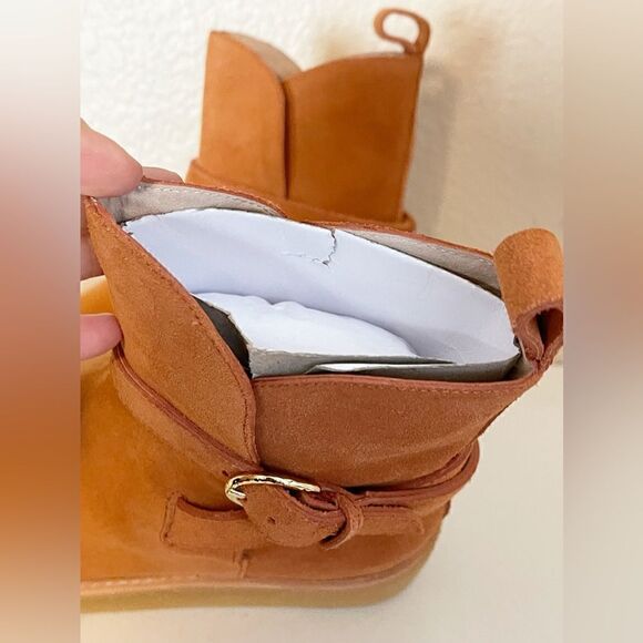 Ulla Johnson Lennox Ankle Buckle Boots suede terracotta brown. New 39.5/… - Picture 13 of 15